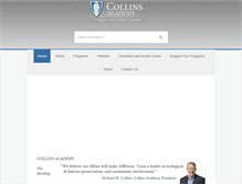 Tablet Screenshot of collinsacademy.com